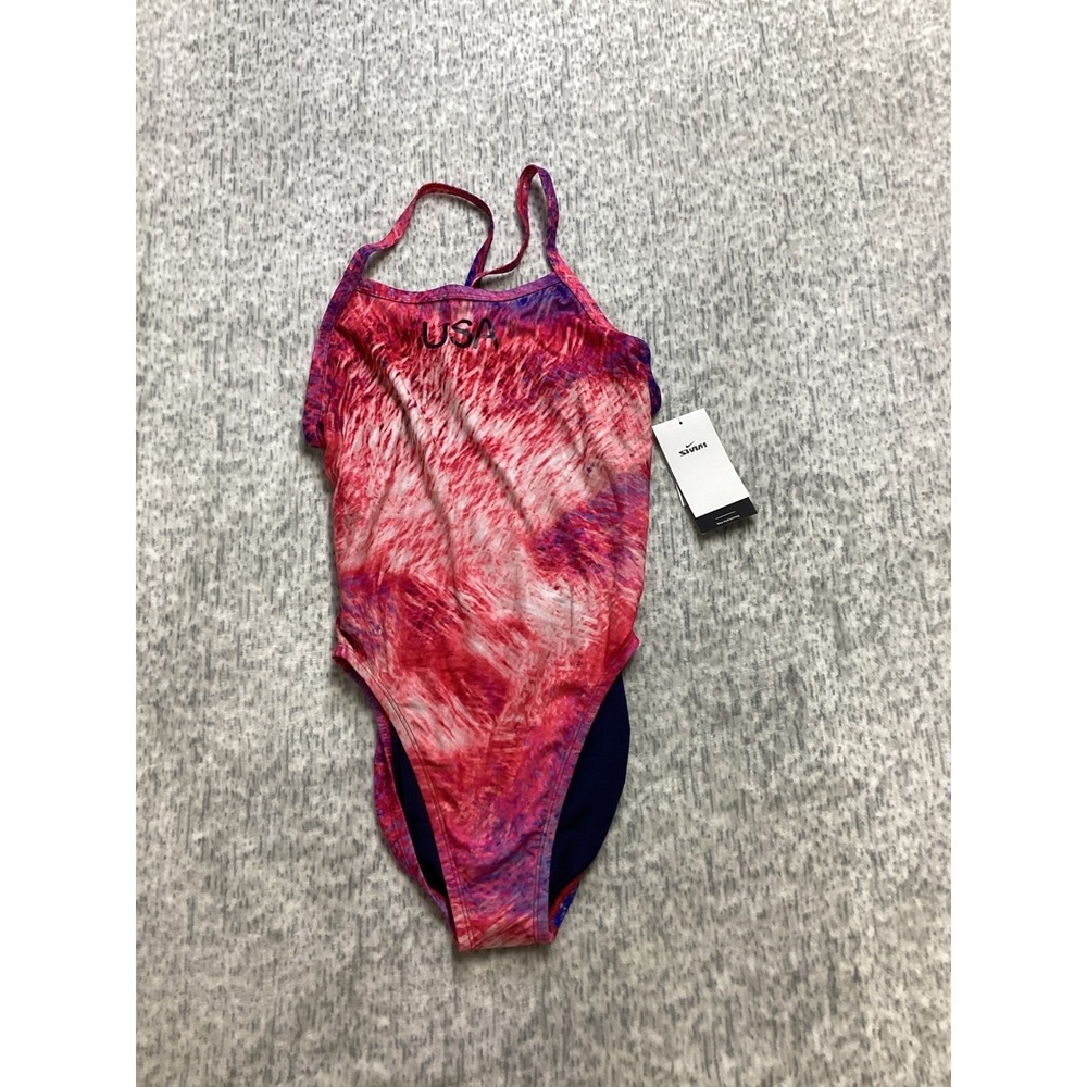 Nike Hydrastrong USA Olympic Team One Piece Swimsuit  NESSE034 Size 36‎